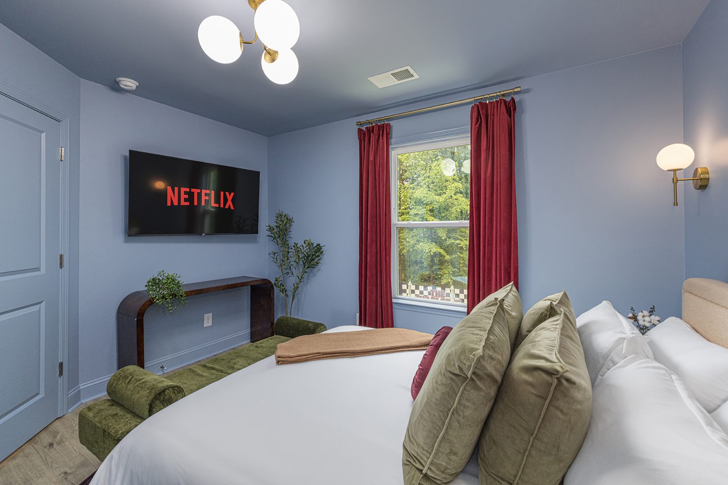 Light blue bedroom
